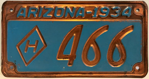 Arizona license plate picture