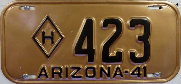 Arizona license plate picture