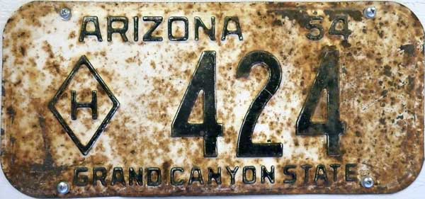 Arizona license plate picture