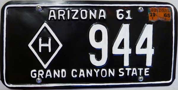 Arizona license plate picture