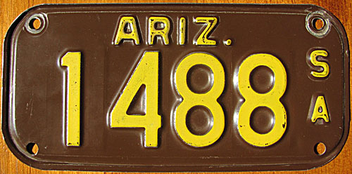 Arizona license plate picture