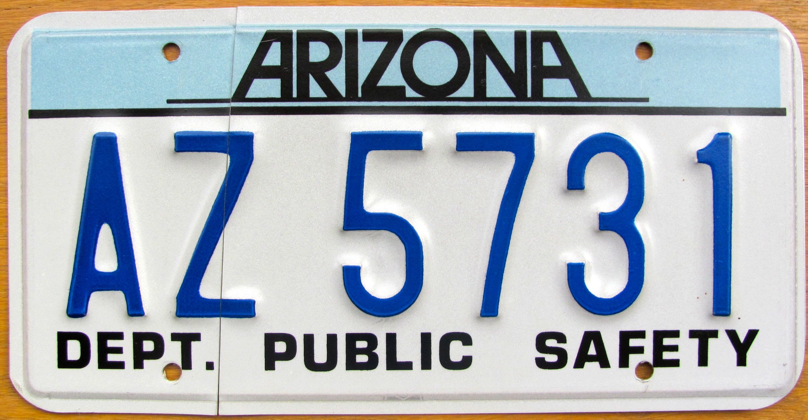 Arizona license plate picture