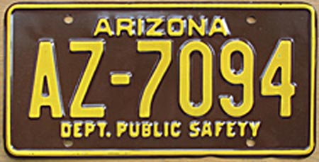 Arizona license plate picture