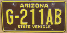 Arizona license plate picture