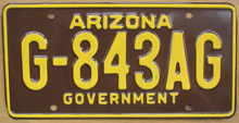 Arizona license plate picture