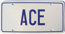 Arizona ACE police plates image