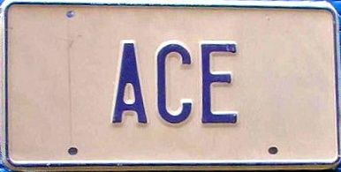 Arizona ACE police plates image