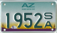 Arizona license plate picture