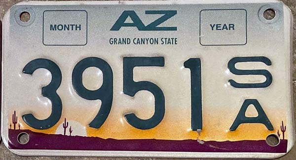 Arizona license plate 
