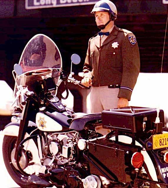 California motorcycle and police officer