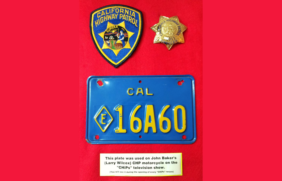 California police plate