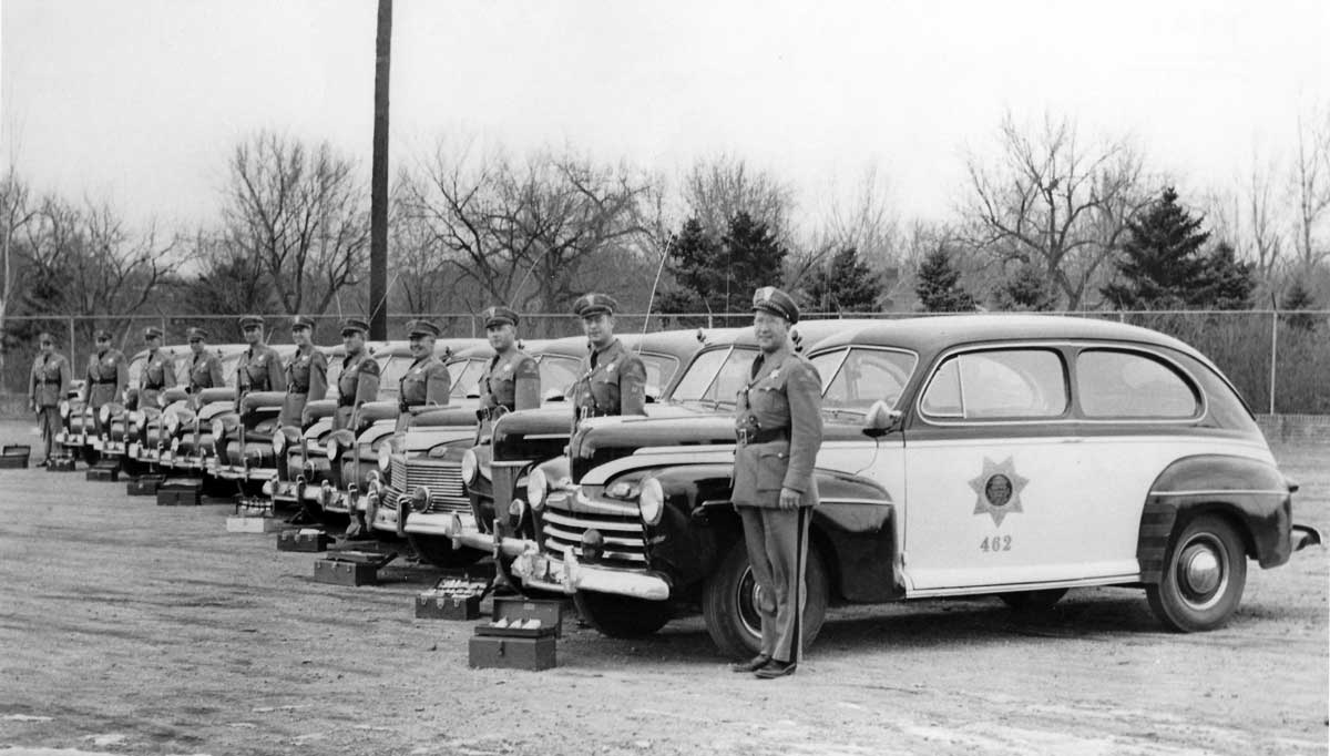 Colorado police car and officers