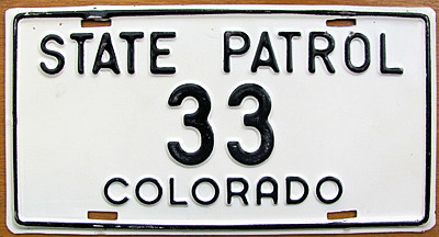 Colorado license plate image