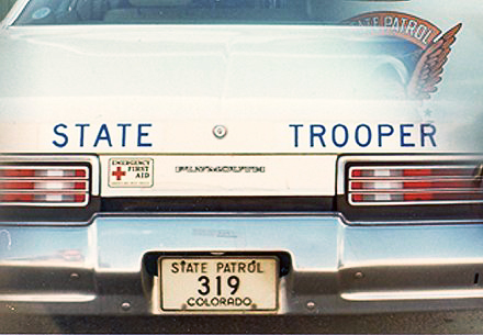 Colorado license plate on car image