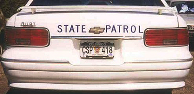 Colorado license plate on car image