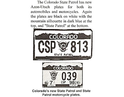 Colorado license plate image