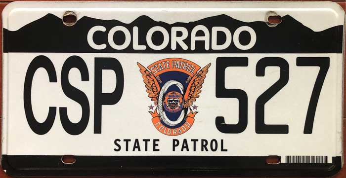 Colorado license plate prototype image