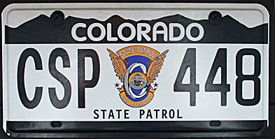 Colorado license plate image