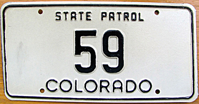 Colorado license plate image