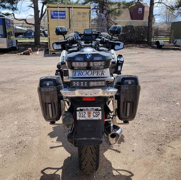 Colorado motorcycle license plate