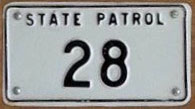 Colorado motorcycle license plate image