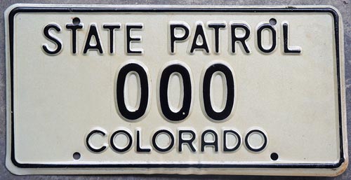 Colorado license plate sample image