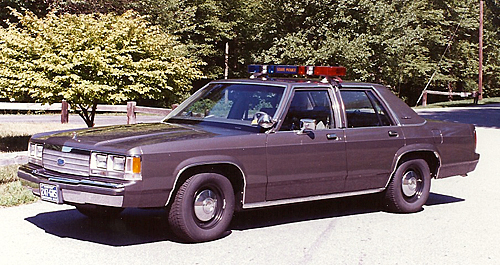 Connecticut police car image