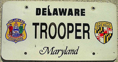 Delaware license plate