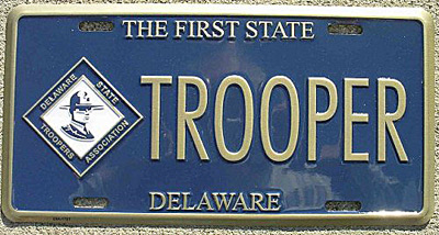 Delaware license plate