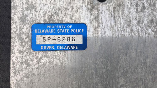 Delaware license plate