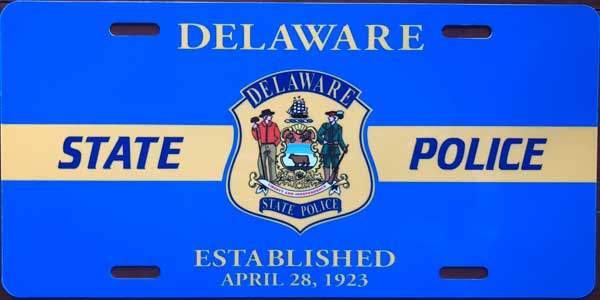 Delaware license plate