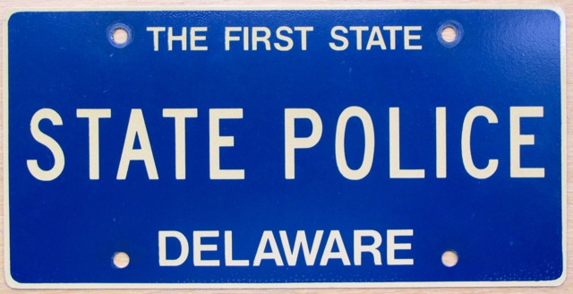 Delaware license plate