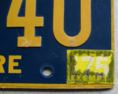 Delaware license plate