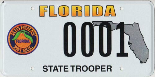 Florida license plate image