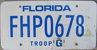 Florida license plate image