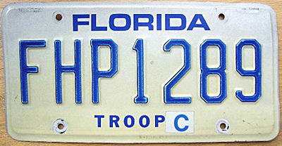 Florida license plate image