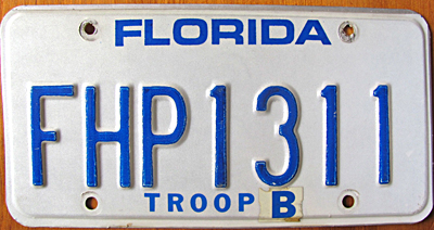 Florida license plate image