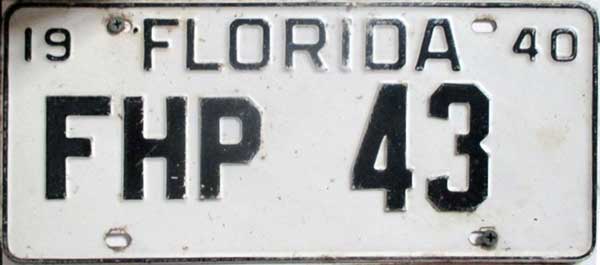 Florida license plate image