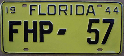 Florida license plate image