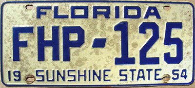 Florida license plate image