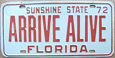 Florida license plate image