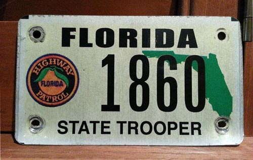 Florida license plate image