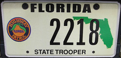 Florida license plate image