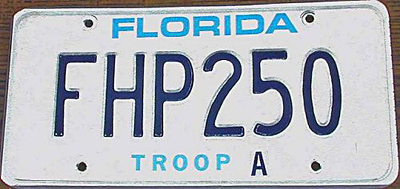 Florida license plate image