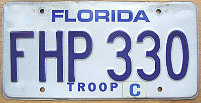 Florida license plate image