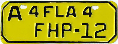 Florida license plate image