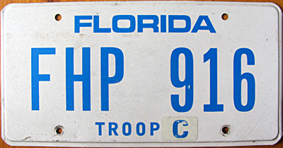 Florida license plate image