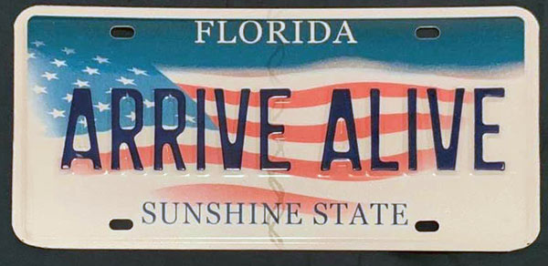 Florida license plate image