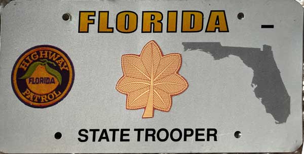 Florida license plate image