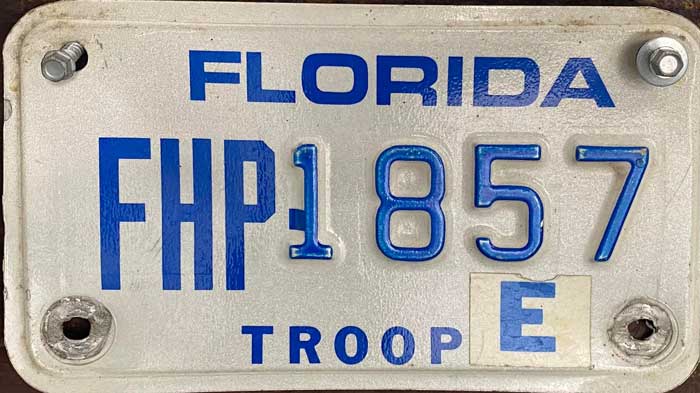 Florida license plate image